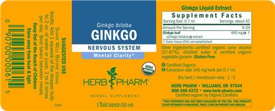 Ginkgo label