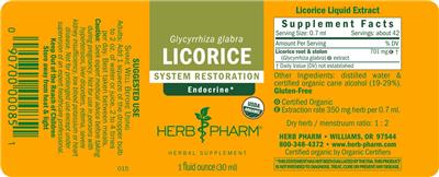 Licorice label