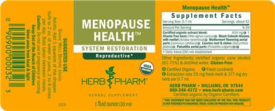 Menopause Health label