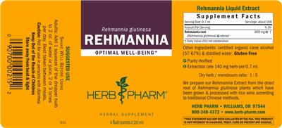Rehmannia label