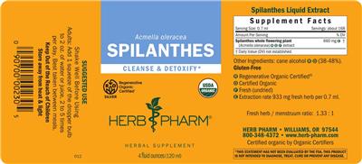 Spilanthes label
