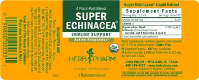 Super Echinacea label