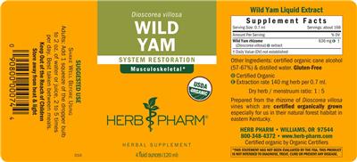 Wild Yam label