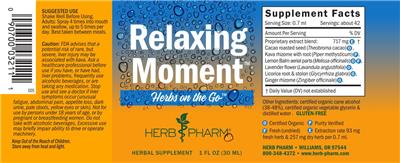 Relaxing Moment label