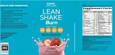 Lean Shake Burn Strawberry label