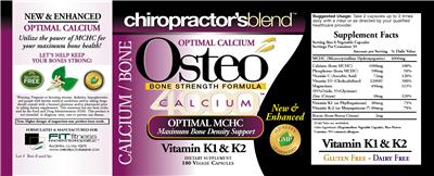 Osteo 4000 Calcium label