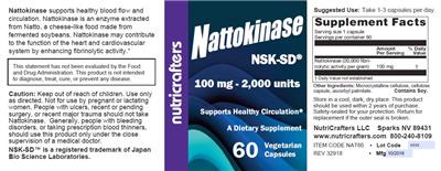 Nattokinase label