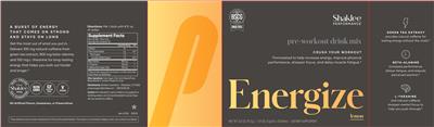 Energize Lemon label