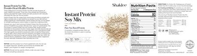 Instant Protein Soy Mix Unflavored label