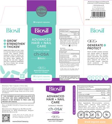 Advanced Hair + Nail Care label
