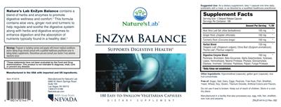 Enzyme Balance label