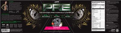 Pre JYM X Advanced Pre-Workout Complex Dragonberry label