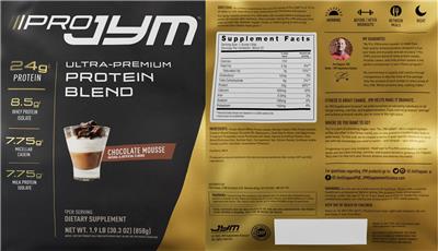Pro JYM Chocolate Mousse label