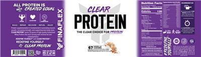 Clear Protein Vanilla Caramel label