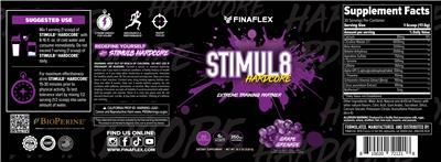 Stimul8 Hardcore Grape Grenade label