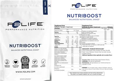 Nutriboost Strawberry label