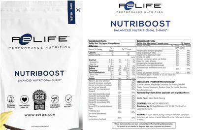 Nutriboost Vanilla label