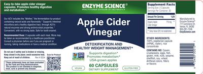 Apple Cider Vinegar label
