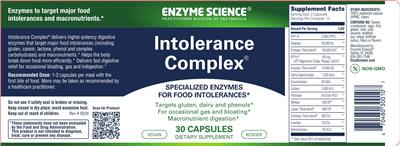 Intolerance Complex label