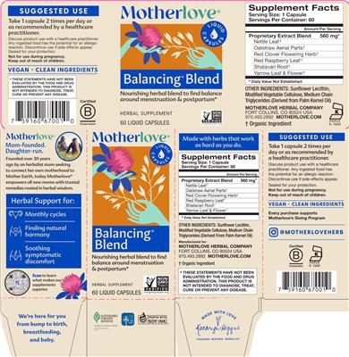Balancing Blend label