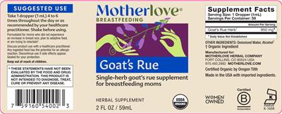 Goat's Rue label