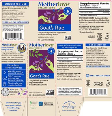 Goat's Rue label