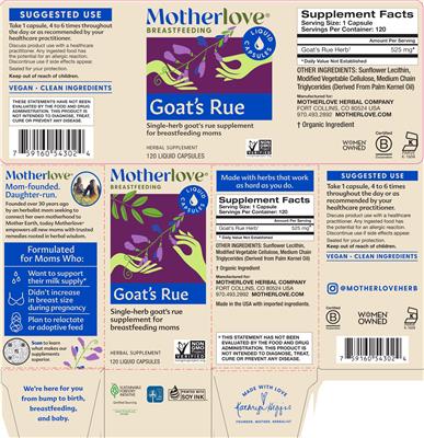 Goat's Rue label