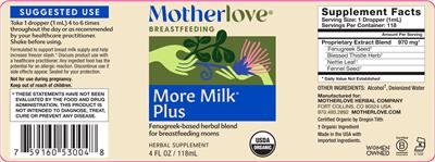 More Milk Plus label