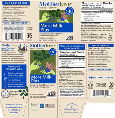 More Milk Plus label