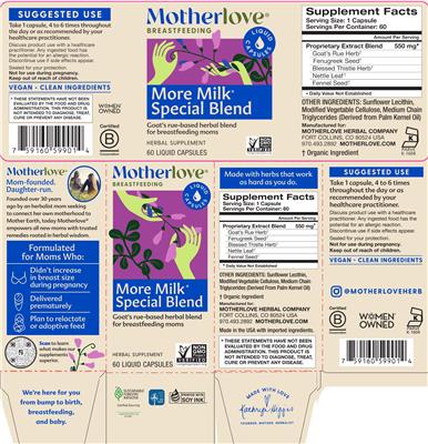 More Milk Special Blend label