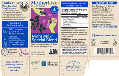 More Milk Special Blend label