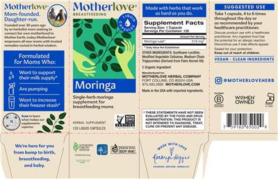 Moringa label