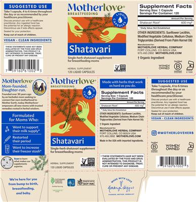 Shatavari label