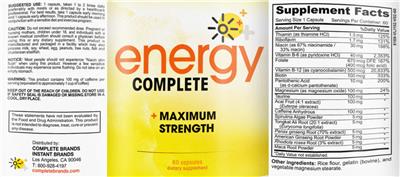 Energy Complete label