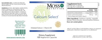 Calcium Select label
