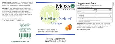 ProFiber Select Orange label