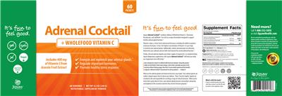 Adrenal Cocktail + Wholefood Vitamin C label