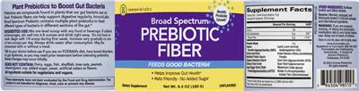 Broad Spectrum Prebiotic Unflavored label