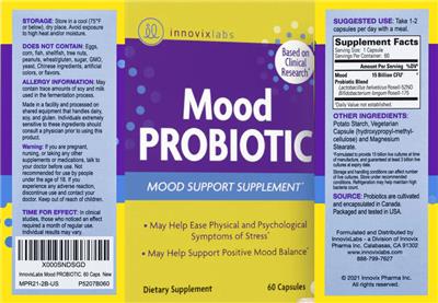 Mood Probiotic label