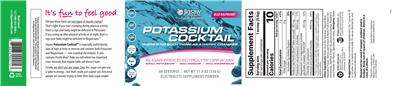 Potassium Cocktail Blue Raspberry Sugar-Free label