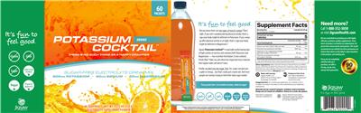 Potassium Cocktail Orange Sugar-Free label