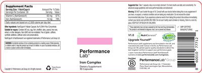 Iron Complex label