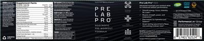 Pre Lab Pro Natural Berry Flavor label