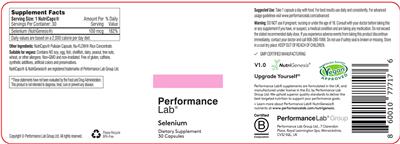 Selenium label