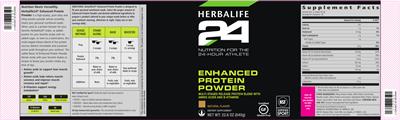 Enhanced Protein Powder Natural Flavor label