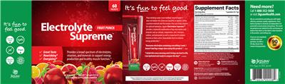 Electrolyte Supreme Fruit Punch label