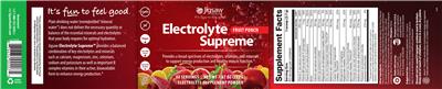 Electrolyte Supreme Fruit Punch label