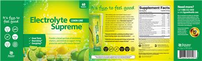 Electrolyte Supreme Lemon-Lime label