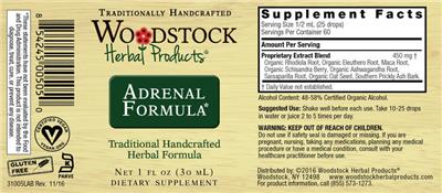 Adrenal Formula label