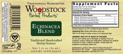 Echinacea Blend label